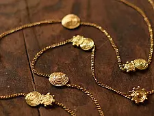 Prabha . प्रभा | Dhokra Brass Long Necklace / Chain