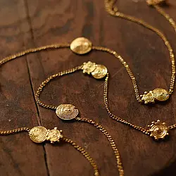 Prabha . प्रभा | Dhokra Brass Long Necklace / Chain