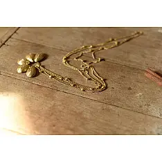 Prabha . प्रभा ❄ Brass Dhokra Designer Long Necklace