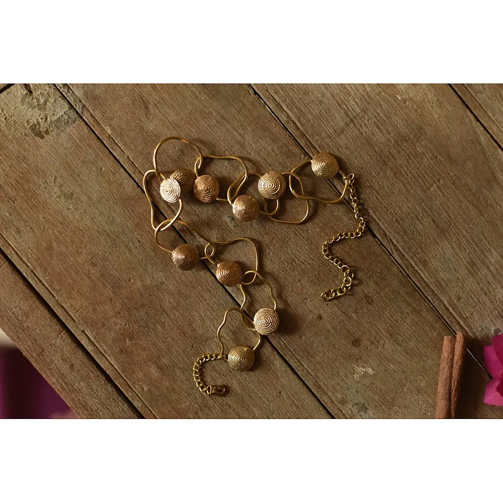 Prabha . प्रभा ❄ Brass Handmade Dhokra - Necklace