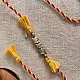 Dhokra Brass ❂ Handmade Yellow Rakhi 