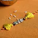 Dhokra Brass ❂ Handmade Yellow Rakhi 