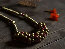 Prabha . प्रभा | Brass Dhokra Designer Necklace