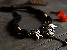 Prabha . प्रभा | Brass Dhokra Necklace - Lotus Design