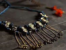 Prabha . प्रभा | Brass Dhokra Necklace With Earring Set
