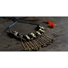 Prabha . प्रभा | Brass Dhokra Necklace With Earring Set