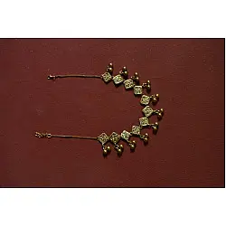 Prabha . प्रभा | Brass Dhokra Necklace - Diamond Design