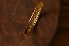 Prabha . प्रभा | Dhokra Brass Bangle  (Two Sizes in Option )