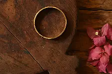 Prabha . प्रभा | Dhokra Brass Bangle  (Two Sizes in Option )