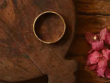 Prabha . प्रभा | Dhokra Brass Bangle  (Two Sizes in Option )