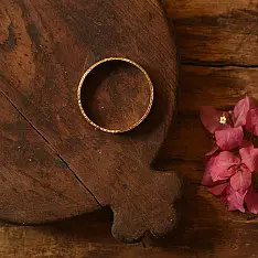 Prabha . प्रभा | Dhokra Brass Bangle  (Two Sizes in Option )