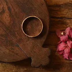 Prabha . प्रभा | Dhokra Brass Bangle  (Two Sizes in Option )