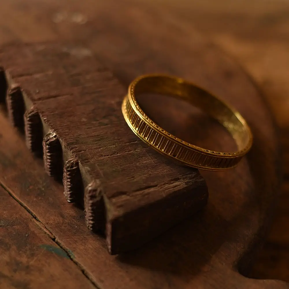 shop Handmade Dhokra Brass Bangle 