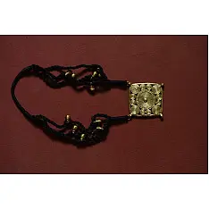 Prabha . प्रभा | Brass Dhokra Necklace - Square 