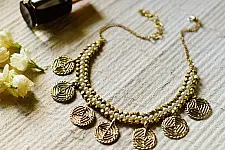 Prabha . प्रभा | Dhokra ~ Brass Necklace 