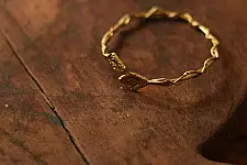 Prabha . प्रभा | Dhokra Brass Bangle - Adjustable Free size