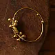 Prabha . प्रभा | Handmade Dhokra Brass Bangle - Adjustable Free size
