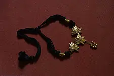 Prabha . प्रभा | Brass Dhokra Necklace - Lotus Design