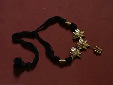 Prabha . प्रभा | Brass Dhokra Necklace - Lotus Design