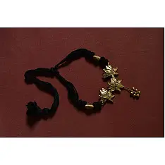 Prabha . प्रभा | Brass Dhokra Necklace - Lotus Design