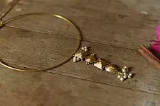 Prabha . प्रभा ❄ Brass Dhokra Handmade Hasali Choker / Hasali Necklace