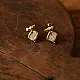 shop Handmade Brass Earring - Dhokra Stud