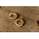 shop Brass Dhokra Square Design earring