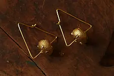 Prabha . प्रभा | Dhokra Brass Earring