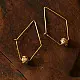 shop Handmade Dhokra Brass Long Earring