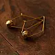 shop Handmade Dhokra Brass Long Earring