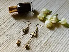 Prabha . प्रभा | Boho Dhokra Brass Earring