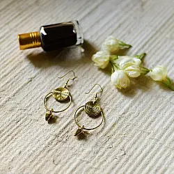 Prabha . प्रभा | Handmade Minimal Design Dhokra Earring