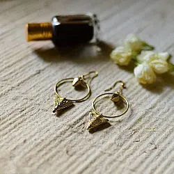 Prabha . प्रभा | Unique Dhokra Brass Earring