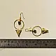 shop Handmade Rustic Tribal Brass Earring