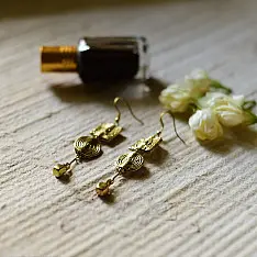 Prabha . प्रभा | Handcrafted Dhokra Brass Earring