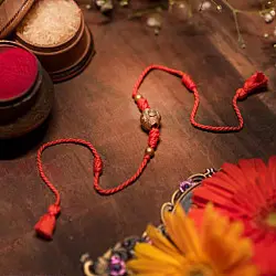 Dhokra Brass ❂ Handmade Dhokra  Rakhi 