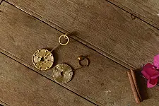 Prabha . प्रभा ❄ Handmade Brass Dhokra Long Earring