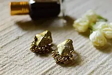 Prabha . प्रभा | Dhokra Brass Earring : H