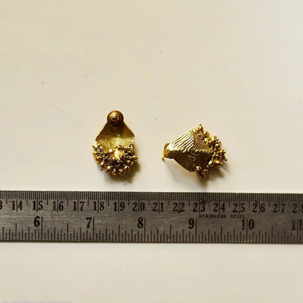 shop Handmade Dhokra ~ Brass Earring