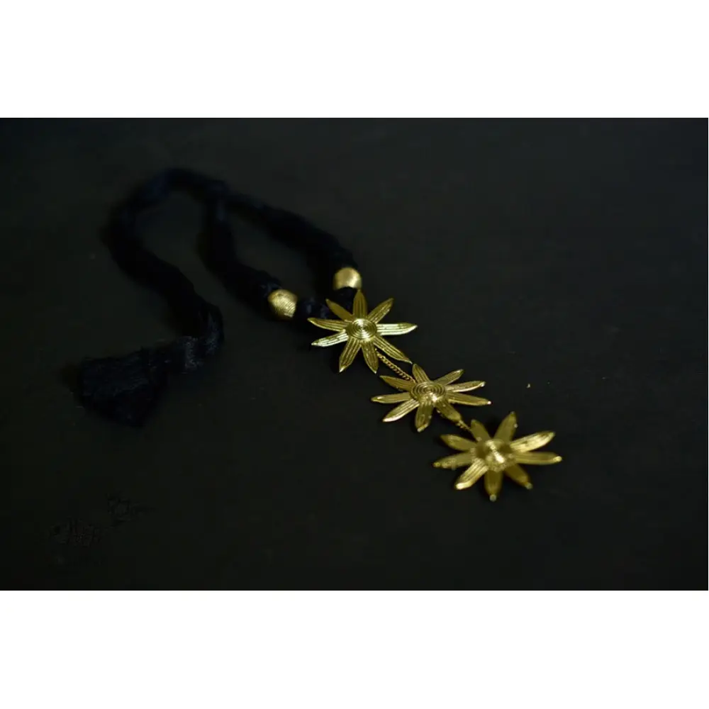 handmade dholra brass necklace