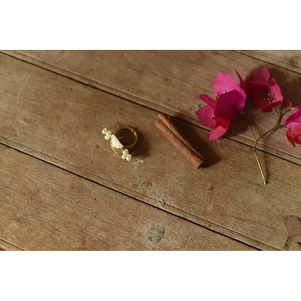Prabha . प्रभा ❄ Brass Dhokra Ring