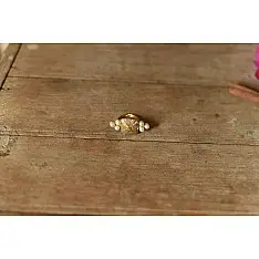 Prabha . प्रभा ❄ Brass Dhokra Ring