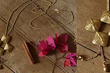 Prabha . प्रभा ❄ Brass Dhokra Handmade Long Necklace