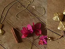 Prabha . प्रभा ❄ Brass Dhokra Handmade Long Necklace