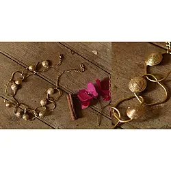 Prabha . प्रभा ❄ Brass Handmade Dhokra - Necklace
