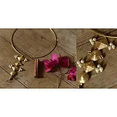 Prabha . प्रभा ❄ Handmade Brass Dhokra - Hasali Type Necklace