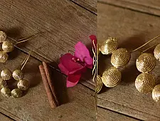 Prabha . प्रभा ❄ Handmade Brass Dhokra Earring
