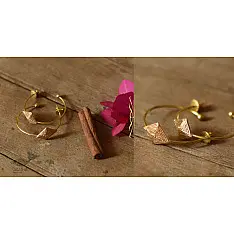 Prabha . प्रभा ❄ Handmade Brass Dhokra Round Bali Earring