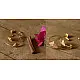 Prabha . प्रभा ❄ Handmade Brass Dhokra Round Bali Earring