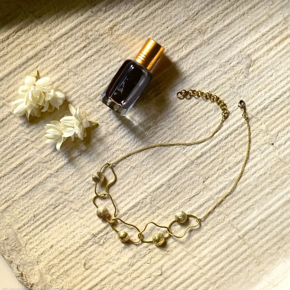shop Handmade Dhokra ~ Brass Necklace 